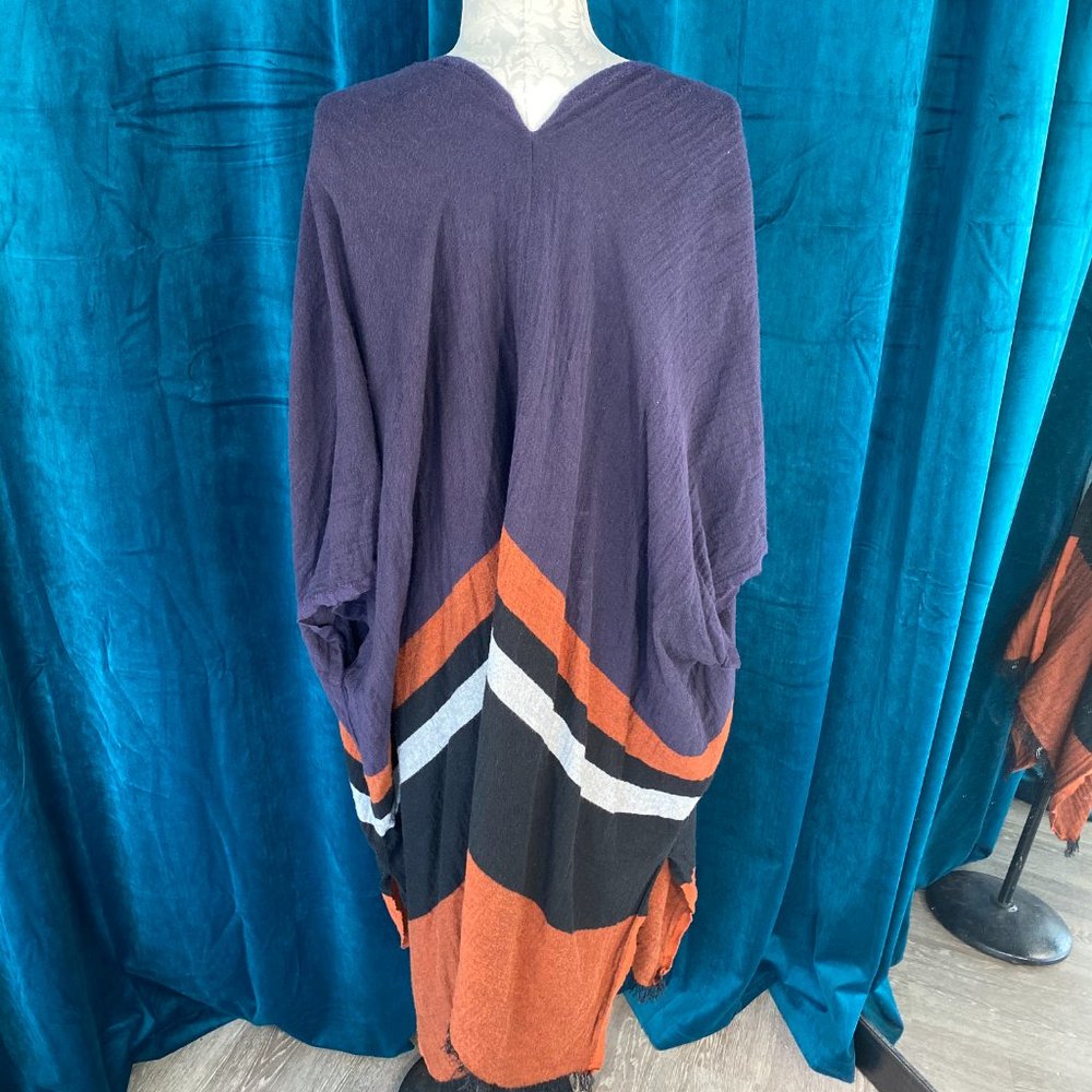 LOFT Open Front Duster Poncho Sweater - Picture 4 of 7